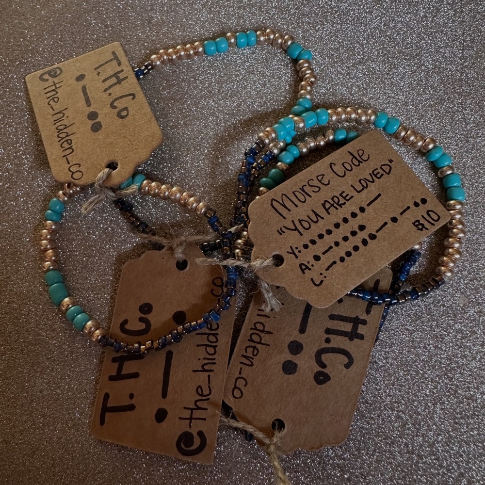 Women's Beaded Bracelets - Turquoise and Gold
